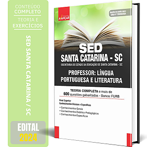 Apostila Sed Santa Catarina Sc 2024 - Professor Língua Portuguesa