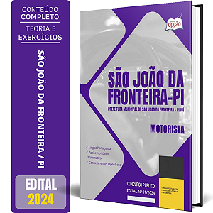Apostila Prefeitura de São João da Fronteira PI 2024 - Motorista
