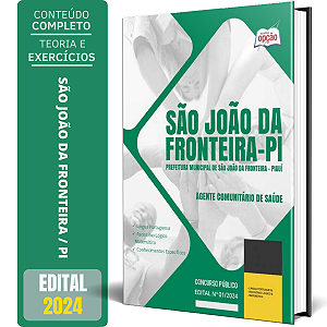 Apostila Prefeitura de São João da Fronteira PI 2024 - Agente Comunitário de Saúde