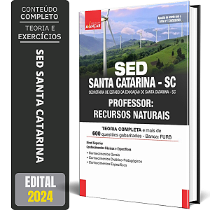 Apostila Sed 2024 - Santa Catarina Sc Professor Recursos Naturais