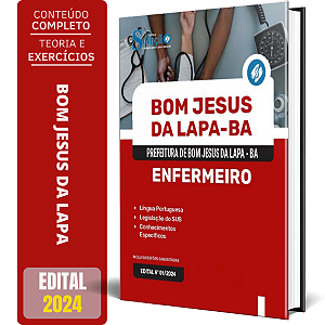 Apostila Prefeitura de Bom Jesus da Lapa BA 2024 - Enfermeiro
