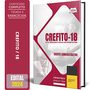 Apostila CREFITO 18 2024 - Agente Administrativo