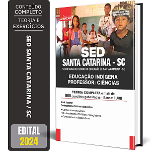 Apostila Sed Santa Catarina Sc 2024 - Educação Indígena - Professor Ciências
