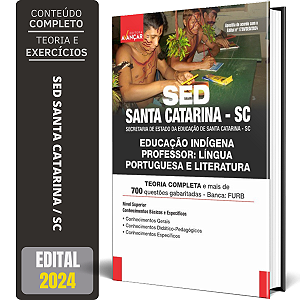 Apostila Sed Santa Catarina Sc Indígena 2024 - Língua Portuguesa
