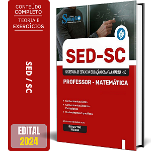 Apostila SED SC 2024 - Professor - Matemática