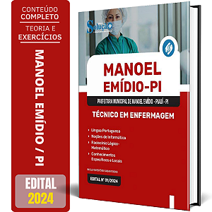 Apostila Prefeitura de Manoel Emídio PI 2024 - Técnico em Enfermagem