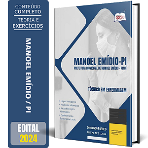 Apostila Prefeitura de Manoel Emídio PI 2024 - Técnico em Enfermagem