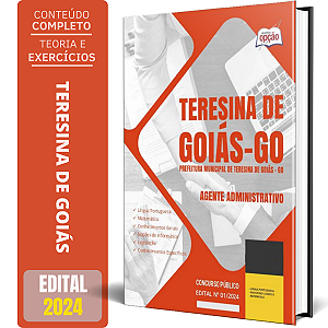 Apostila Prefeitura de Teresina GO 2024 - Agente Administrativo