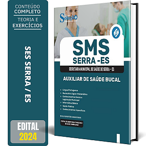 Apostila SMS Serra ES 2024 - Auxiliar de Saúde Bucal