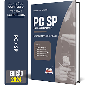 Apostila PC SP 2024 - Investigador de Polícia de 3ª Classe