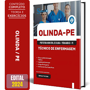 Apostila Prefeitura de Olinda PE 2024 - Técnico de Enfermagem