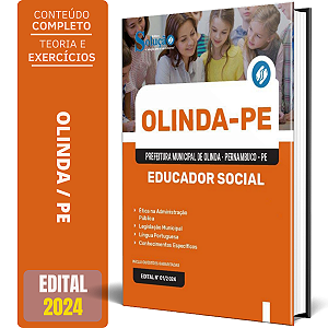 Apostila Prefeitura de Olinda PE 2024 - Educador Social
