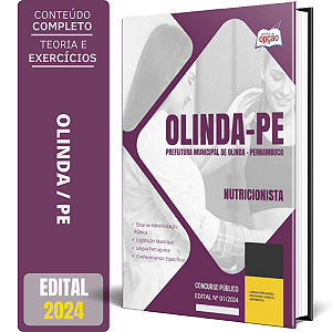 Apostila Prefeitura de Olinda PE 2024 - Nutricionista