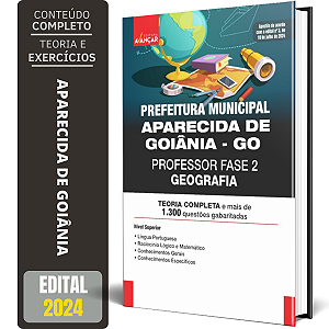 Apostila Prefeitura Aparecida De Goiânia 2024 - Professor Geografia