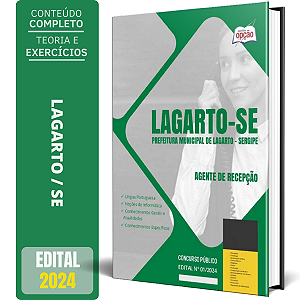 Apostila Prefeitura de Lagarto SE 2024 - Agente de Recepção