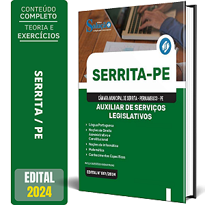 Apostila Câmara de Serrita PE 2024 - Auxiliar de Serviços Legislativos