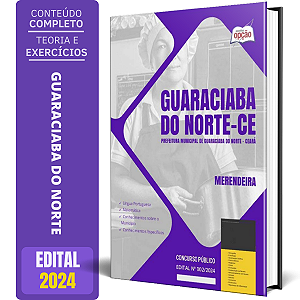 Apostila Prefeitura de Guaraciaba do Norte CE 2024 - Merendeira