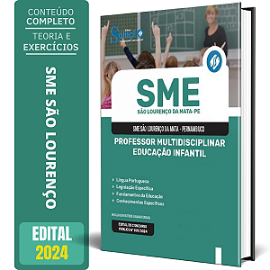 Apostila SME São Lourenço da Mata PE 2024 - Professor Multidisciplinar - Educação infantil
