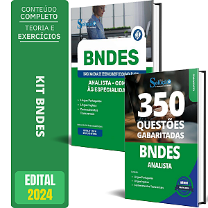 Kit Apostila BNDES 2024 - Analista Comum + Caderno de Testes