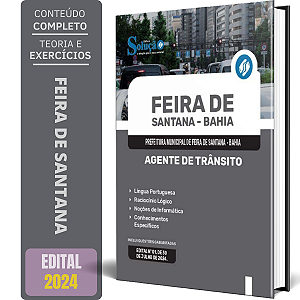 Apostila Prefeitura de Feira de Santana BA 2024 - Agente de Trânsito