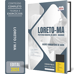 Apostila Prefeitura de Loreto MA 2024 - Agente Comunitário de Saúde