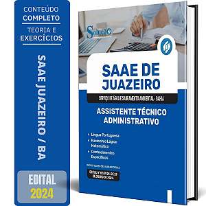 Apostila SAAE de Juazeiro BA 2024 - Assistente Técnico-Administrativo