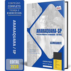 Apostila Prefeitura de Araraquara SP 2024 - Almoxarife