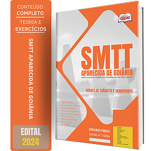 Apostila SMTT Aparecida de Goiânia GO 2024 - Agente de Trânsito e Transporte