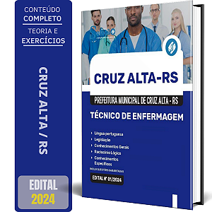 Apostila Prefeitura de Cruz Alta RS 2024 - Técnico de Enfermagem