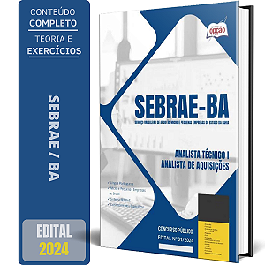 Apostila SEBRAE BA 2024 - Analista Técnico I - Analista de Aquisições