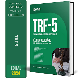 Apostila TRF 5 2024 - Técnico Judiciário - Área Administrativa