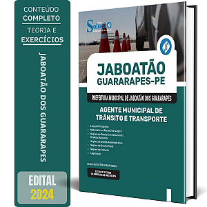 Apostila Prefeitura de Jaboatão dos Guararapes PE 2024 - Agente Municipal de Trânsito e Transporte
