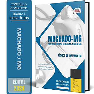 Apostila Prefeitura de Machado MG 2024 - Técnico de Enfermagem