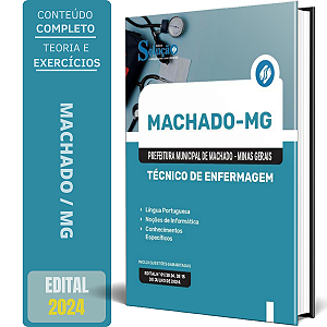 Apostila Prefeitura de Machado MG 2024 - Técnico de Enfermagem
