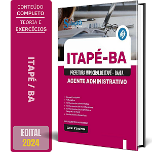 Apostila Prefeitura de Itapé BA 2024 - Agente Administrativo