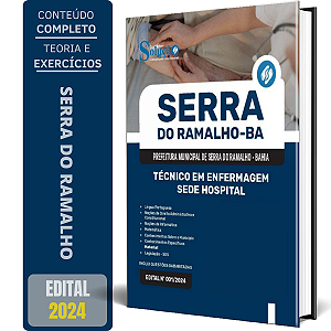 Apostila Prefeitura de Serra do Ramalho BA 2024 - Técnico em Enfermagem - Sede Hospital