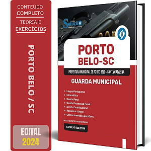 Apostila Prefeitura de Porto Belo SC 2024 - Guarda Municipal