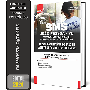 Apostila SMS JOÃO PESSOA PB 2024 - ACS E ACE