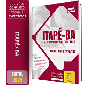 Apostila Prefeitura de Itapé BA 2024 - Agente Administrativo