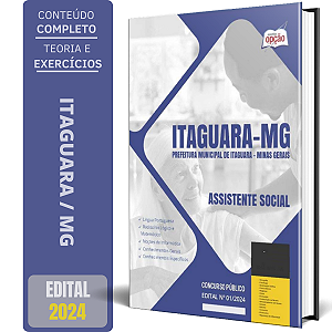 Apostila Prefeitura de Itaguara MG 2024 - Assistente Social
