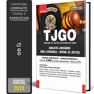 Apostila Concurso Tj Go 2024 - Oficial De Justiça