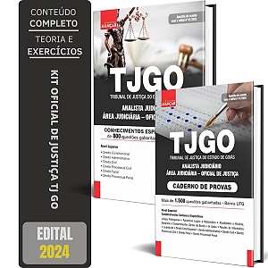 Kit Apostila Tj Go 2024 - Analista - Oficial De Justiça + Testes