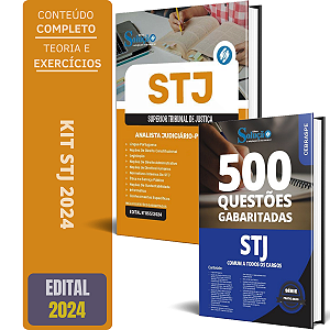Kit Apostila STJ 2024 - Analista Pedagogia (Cargo 16) + Testes