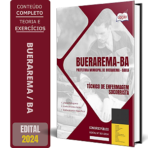 Apostila Prefeitura de Buerarema BA 2024 - Técnico de Enfermagem Socorrista