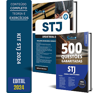 Kit Apostila STJ 2024 - Analista Judiciário - Comum + Testes