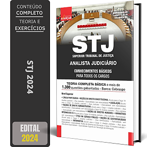 Apostila STJ 2024 - Superior Tribunal Justiça - Analista Judiciário