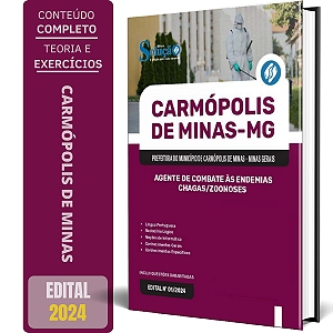 Apostila Prefeitura de Carmópolis de Minas MG 2024 - Agente de Combate às Endemias/Chagas/Zoonoses