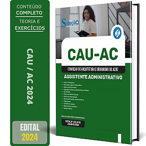 Apostila Concurso CAU AC 2024 - Assistente Administrativo
