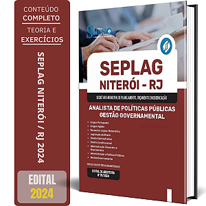 Apostila SEPLAG Niterói RJ 2024 - Analista de Políticas Públicas - Gestão Governamental