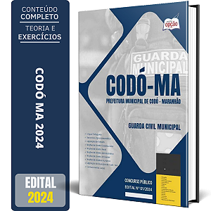Apostila Prefeitura de Codó MA 2024 - Guarda Civil Municipal